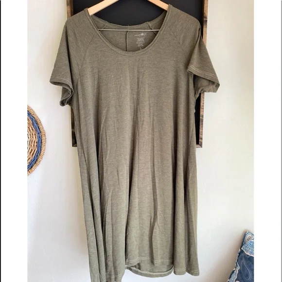 NATURAL LIFE | Dresses | Olive Green T Shirt Dress | Poshmark